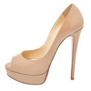 Christian Louboutin Pre-owned Pre-owned Laeder klackskor Beige, Dam