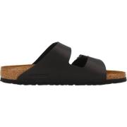 Birkenstock Svarta Dubbla Remsandaler Arizona Stil Black, Herr