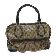 Gucci Vintage Pre-owned Canvas gucci-vskor Beige, Dam