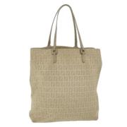 Fendi Vintage Pre-owned Canvas fendi-vskor Beige, Dam