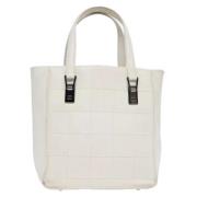 Chanel Vintage Pre-owned Laeder handvskor White, Dam