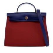 Hermès Vintage Pre-owned Canvas totevskor Red, Dam