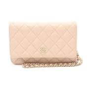 Chanel Vintage Pre-owned Tyg plnbcker Beige, Dam