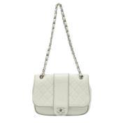 Chanel Vintage Pre-owned Laeder chanel-vskor White, Dam