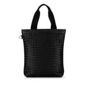 Bottega Veneta Vintage Pre-owned Laeder totevskor Black, Dam