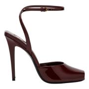 Saint Laurent Mediumhöga pumps Red, Dam