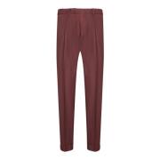 Dell'oglio Bordeaux Byxor Aw24 Elegant Stil Red, Herr