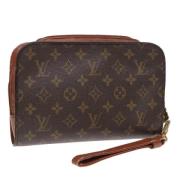 Louis Vuitton Vintage Pre-owned Canvas kuvertvskor Brown, Dam