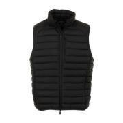 Save The Duck Svarta Gilet Kappor för Män Black, Herr