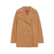 Max Mara Studio Kamelrockar Regular Fit Stilfull Brown, Dam