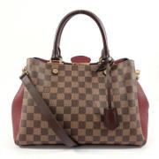 Louis Vuitton Vintage Pre-owned Tyg louis-vuitton-vskor Brown, Dam