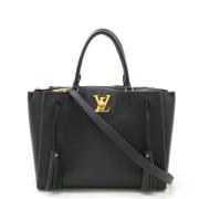 Louis Vuitton Vintage Pre-owned Laeder handvskor Black, Dam