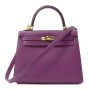 Hermès Vintage Pre-owned Laeder handvskor Purple, Dam