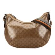 Gucci Vintage Pre-owned Tyg crossbodyvskor Brown, Dam