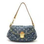 Louis Vuitton Vintage Pre-owned Canvas handvskor Blue, Dam