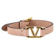 Valentino Vintage Pre-owned Laeder armband Pink, Dam