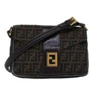 Fendi Vintage Pre-owned Canvas fendi-vskor Black, Dam