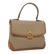 Celine Vintage Pre-owned Laeder handvskor Beige, Dam