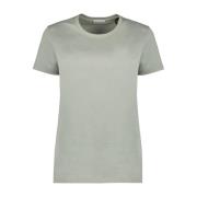 Moncler Logo T-shirt för kvinnor Green, Dam