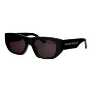 Alexander McQueen Stiliga solglasögon Am0450S Black, Unisex