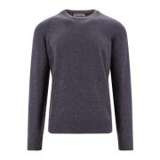 Brunello Cucinelli Kashmir Crew-neck Sweater Gray, Herr