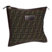 Fendi Vintage Pre-owned Canvas kuvertvskor Brown, Dam