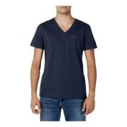 Tommy Jeans Herr Blå V-ringad T-shirt Blue, Herr