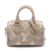 Louis Vuitton Vintage Pre-owned Laeder handvskor Beige, Dam