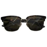 Gucci Vintage Pre-owned Metall solglasgon Black, Dam