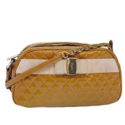 Salvatore Ferragamo Pre-owned Pre-owned Tyg handvskor Yellow, Dam