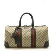 Gucci Vintage Pre-owned Laeder resvskor Beige, Dam