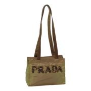 Prada Vintage Pre-owned Nylon prada-vskor Green, Dam