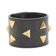 Yves Saint Laurent Vintage Pre-owned Laeder armband Black, Dam