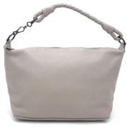 Bottega Veneta Vintage Pre-owned Laeder axelremsvskor Beige, Dam