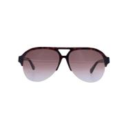 Stella McCartney Pre-owned Pre-owned Metall solglasgon Brown, Dam