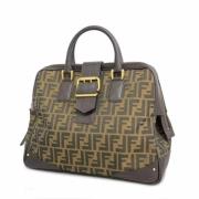 Fendi Vintage Pre-owned Nylon fendi-vskor Brown, Dam