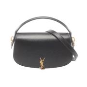 Yves Saint Laurent Vintage Pre-owned Laeder handvskor Black, Dam