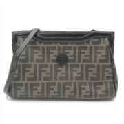 Fendi Vintage Pre-owned Canvas fendi-vskor Brown, Dam