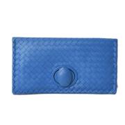 Bottega Veneta Vintage Pre-owned Laeder kuvertvskor Blue, Dam