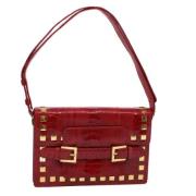 Fendi Vintage Pre-owned Laeder fendi-vskor Red, Dam