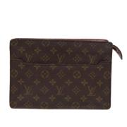 Louis Vuitton Vintage Pre-owned Canvas kuvertvskor Brown, Dam