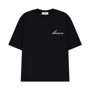 Laneus Boxy Jersey T-Shirt Black, Herr