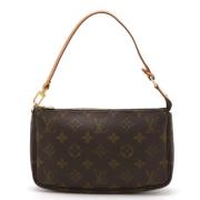 Louis Vuitton Vintage Pre-owned Canvas kuvertvskor Brown, Dam