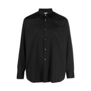 Comme des Garçons Bomullsskjorta i svart Black, Herr