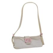 Fendi Vintage Pre-owned Bomull fendi-vskor White, Dam