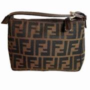 Fendi Vintage Pre-owned Canvas handvskor Brown, Dam