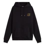 Drole de Monsieur Svart Broderad Hoodie Black, Herr