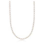 Nialaya Mini Pearl Choker with Silver Gray, Herr