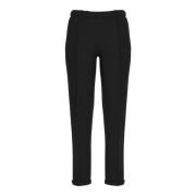 Guess Slim-fit svarta byxor med logotyp för kvinnor Black, Dam