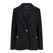 Guess Celia Blazer i Twill Stretch Black, Dam